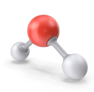 Wassermolekül im Trinkwasser/Leitungswasser